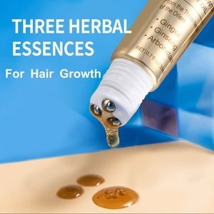Hair Growth Oil w Massage Balls-Three Herbal Essences (2pcs)